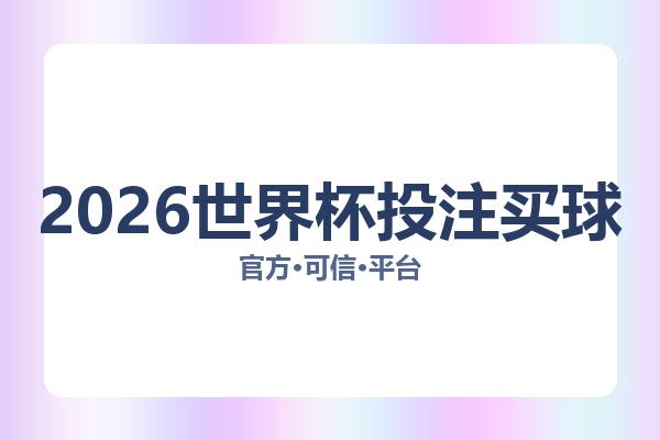 2026世界杯投注买球 图片